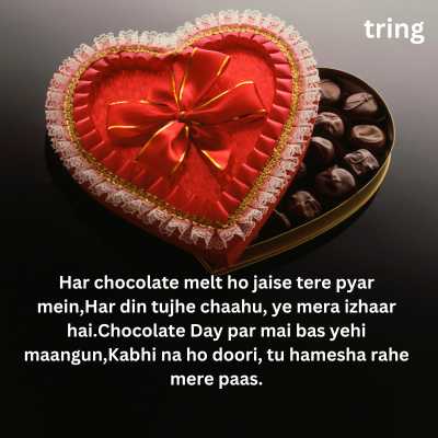 Happy Chocolate Day Shayari 