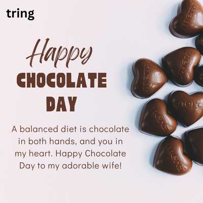 Funny Chocolate Day Quotes For Wife