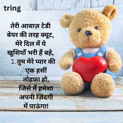 Teddy Day Shayari for Love in Hindi