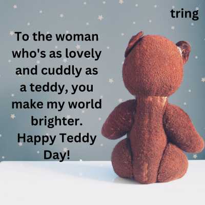 Teddy Day Quotes for Wife on WhatsApp