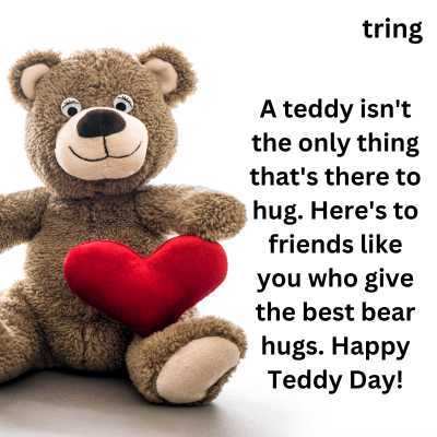 Teddy Day Wishes for Male Best Friend