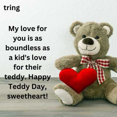 Happy teddy day for girlfriend Sayings 