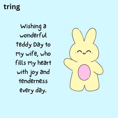 Teddy Day Quotes for Wife