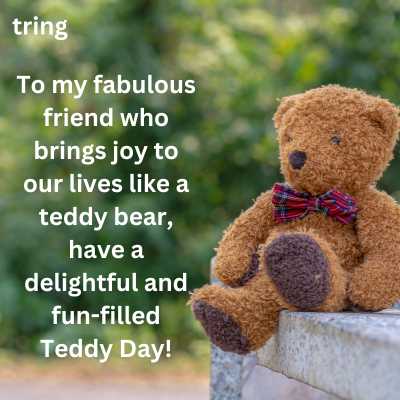 Teddy Day Wishes for Female Best Friend