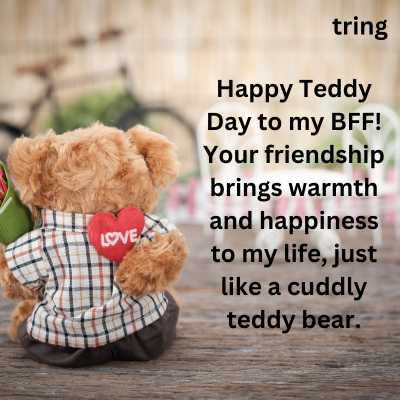 Teddy Day Wishes for Best Friend Forever