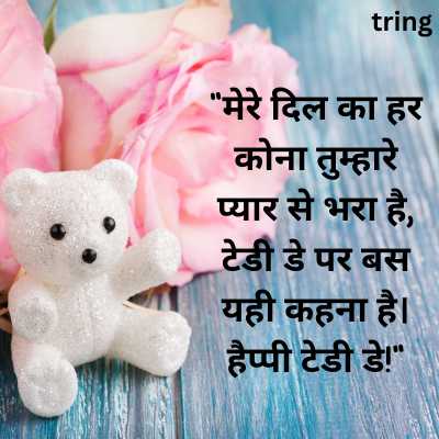 Teddy Day Wishes for Husband in Hindi