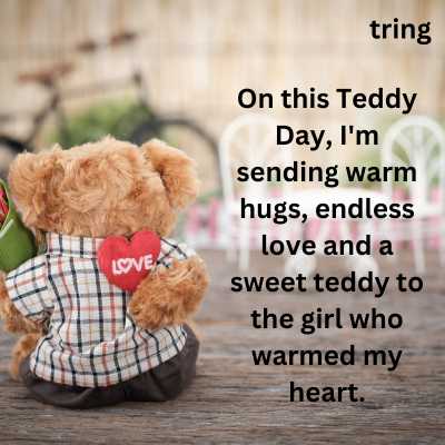 Teddy Day Greeting Card Quotes For Her 