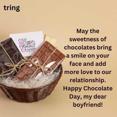 Chocolate Day Wishes for Boyfriend