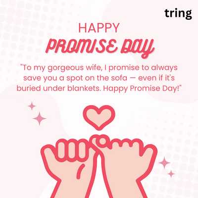 Funny Promise Day Wishes For Wife