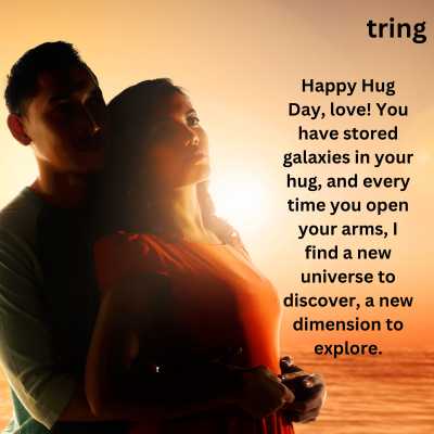 Long Hug Day Wishes Girlfriend