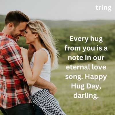 Greeting Card Hug Day Wishes for Girlfriend