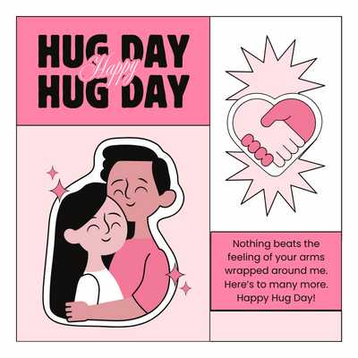 Hug Day Greeting Card Messages