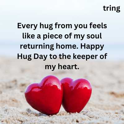 Valentine Hug Day Wishes