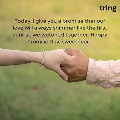 Greeting Card Promise Day Quotes for Girlfriend