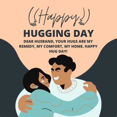 Hug Day Quotes For Husband on WhatsApp