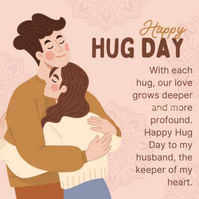 Romantic Hug Day Quotes For Husband 