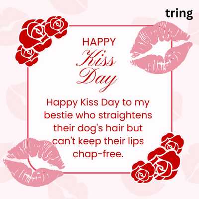 Kiss Day Funny Messages for Best Friends