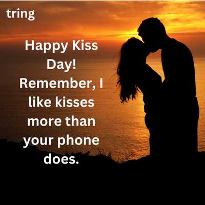 Funny Kiss Day Wishes Girlfriend