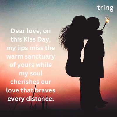 Kiss Day Wishes for Long-Distance Relationships for Girlfriend