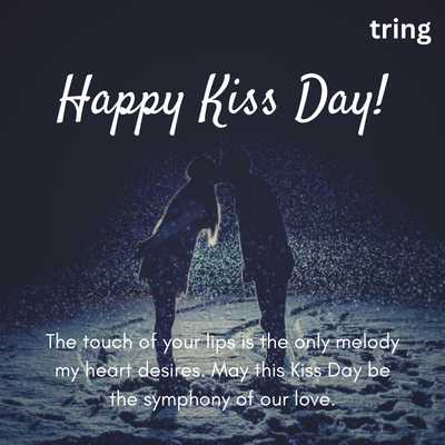 Romantic Kiss Day Wishes