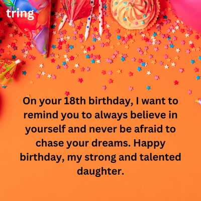 Emotional 18th Birthday Wishes For Daughter