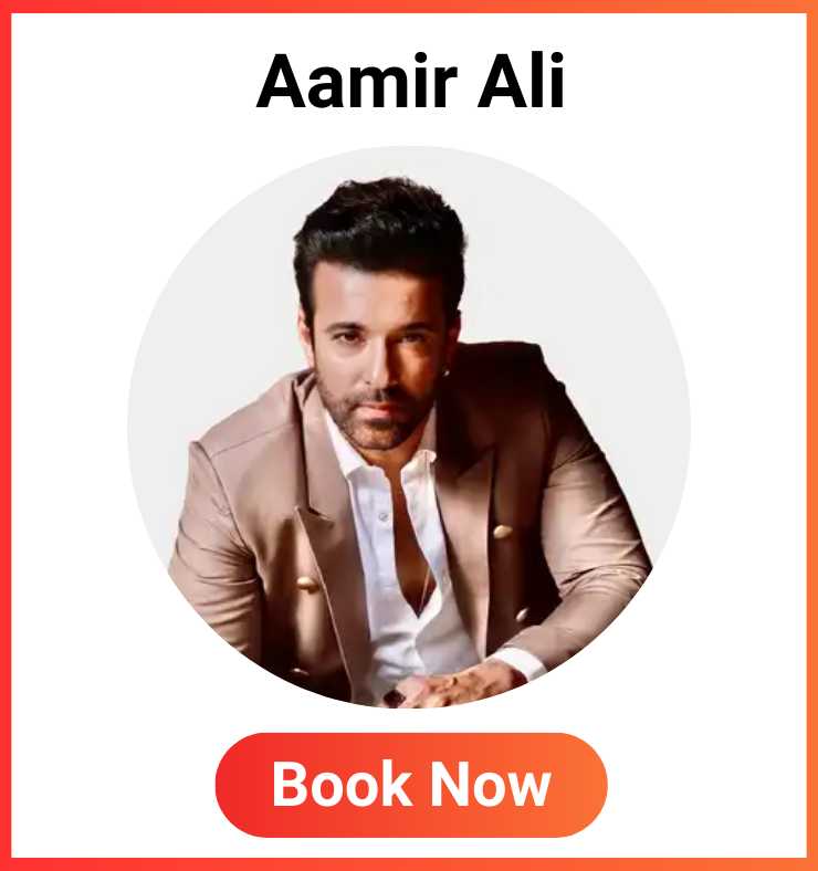 Book Aamir Ali for Brand promotions