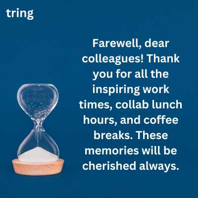 Farewell Greeting Card Messages For Last Working Day