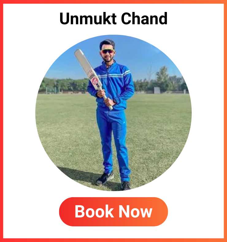 Book Unmukt Chand For sports events in hyderabad