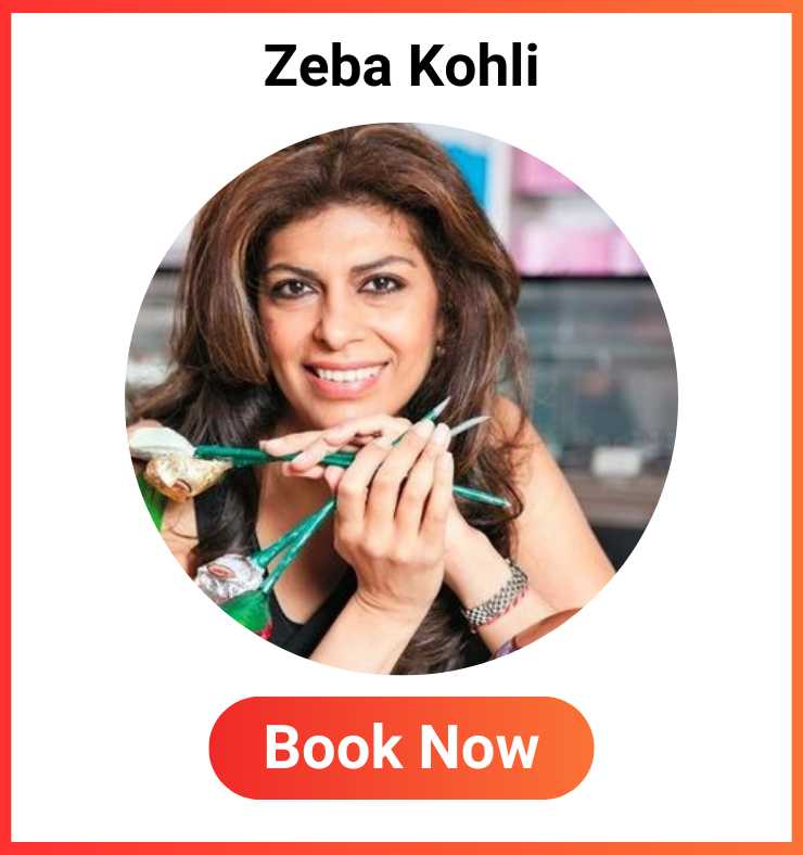 Book Zeba Kohli for startup event in hyderabad