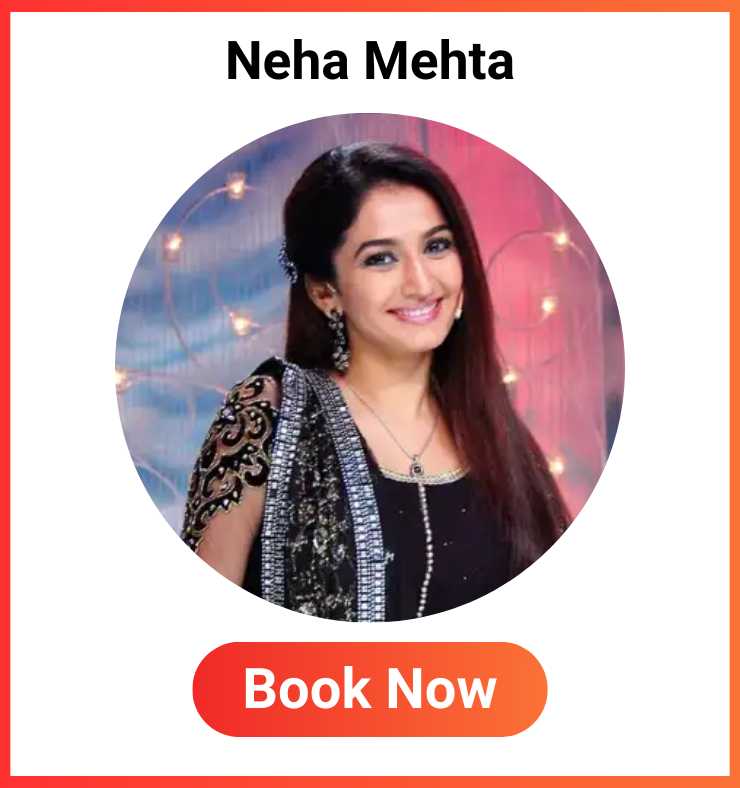 Book Neha Mehta for cultural event in Hyderabad