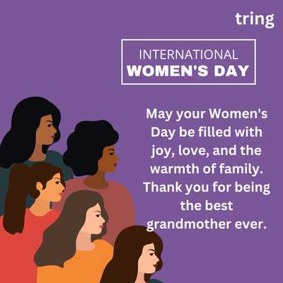 Loving Women's Day Wishes for Grandmother
