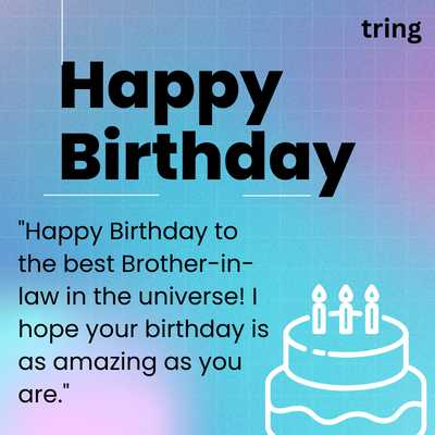 Birthday Wishes for Brother-in-law