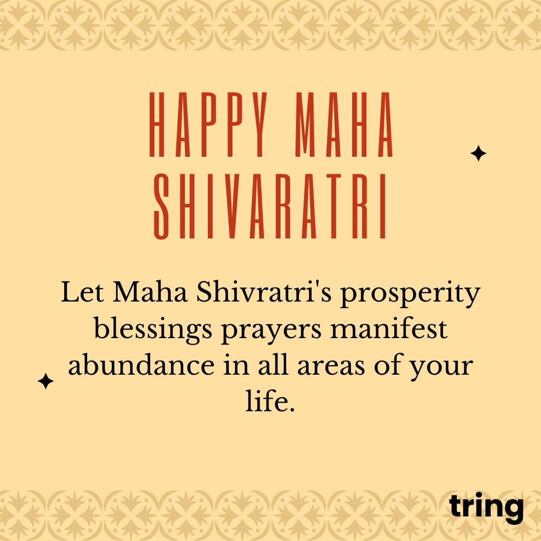 Maha Shivratri prosparity blessings prayers