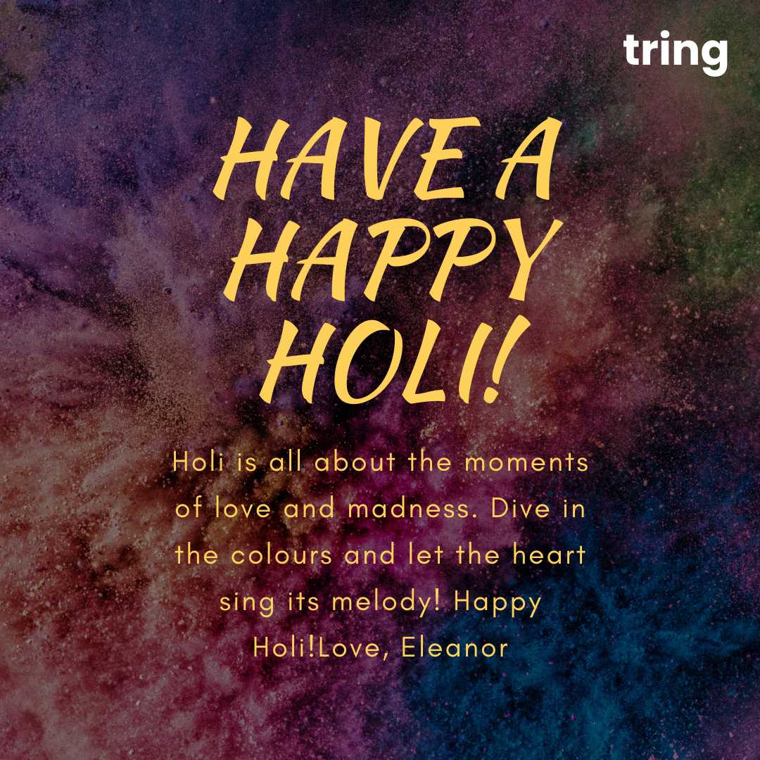 Dive in the colors of Holi