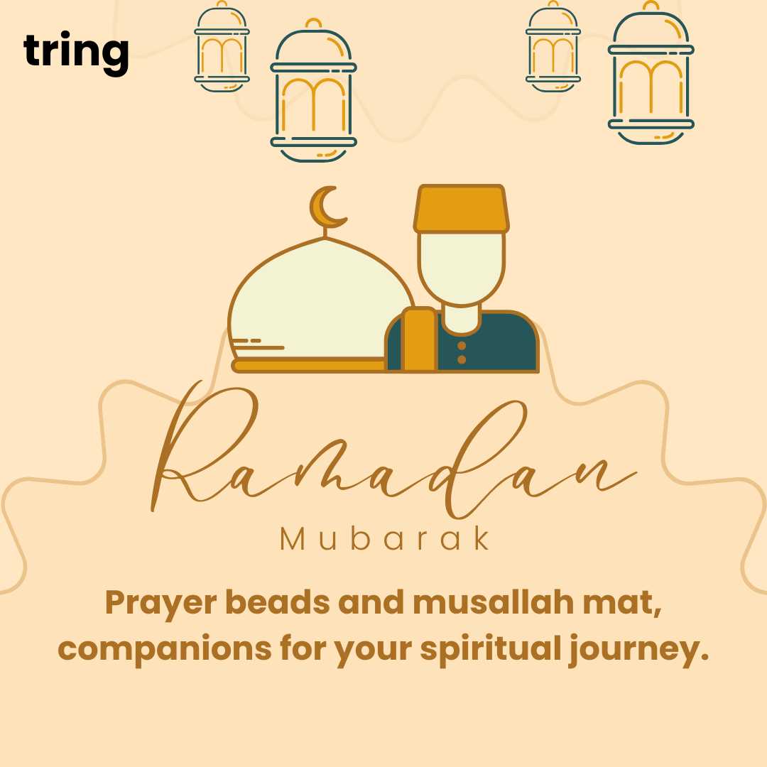 Prayer beads and musallah mat