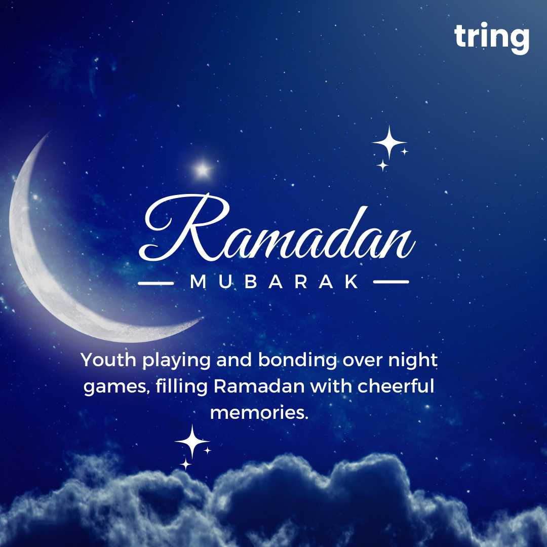 Youth playing Ramadan night games