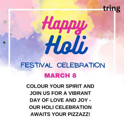 Holi Invite Card