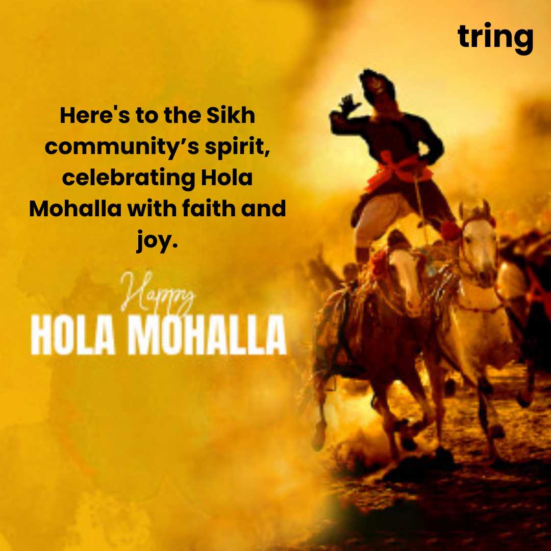 Sikh community celebrating Hola Mohalla.