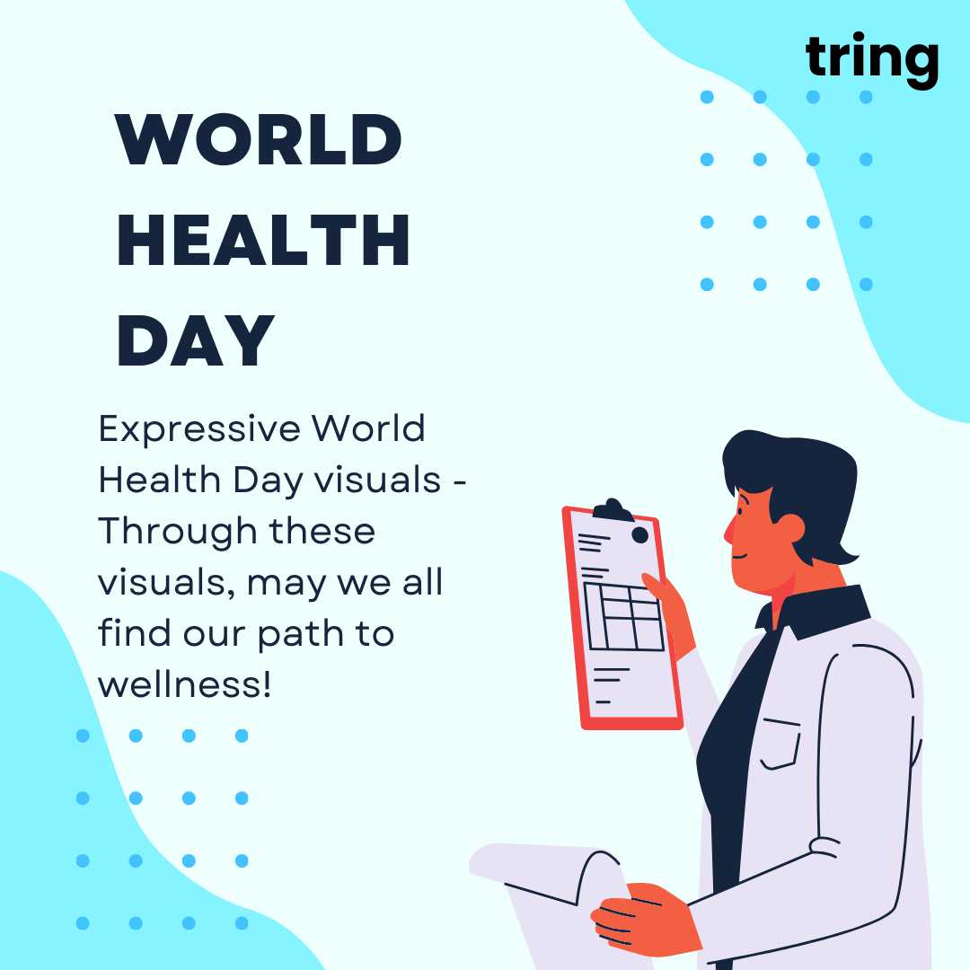 Expressive World Health Day visuals