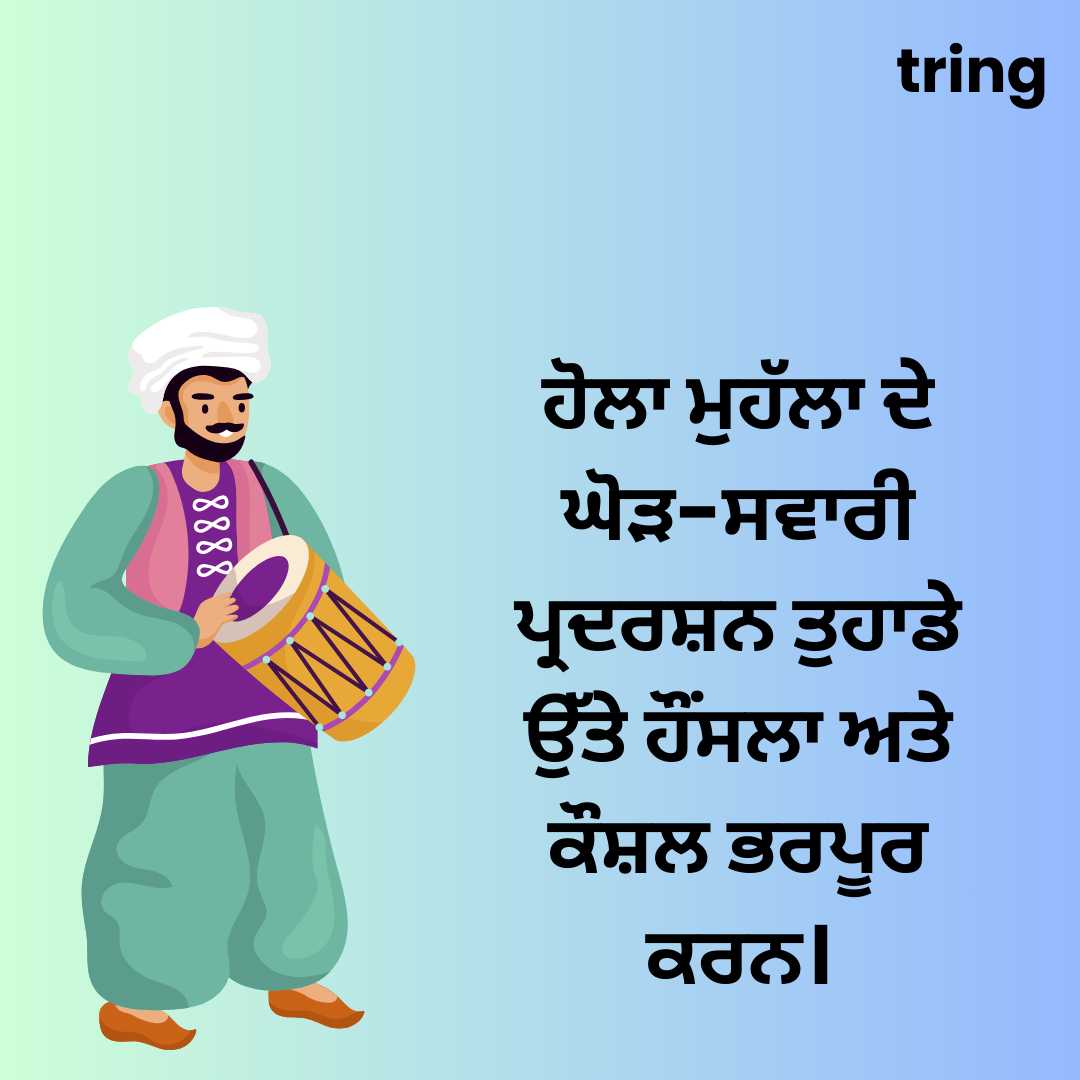 ਘੋੜਸਵਾਰ ਡਿਸਪਲੇ ਹੋਲਾ ਮੁਹੱਲਾ ਪੰਜਾਬ ਤਸਵੀਰ