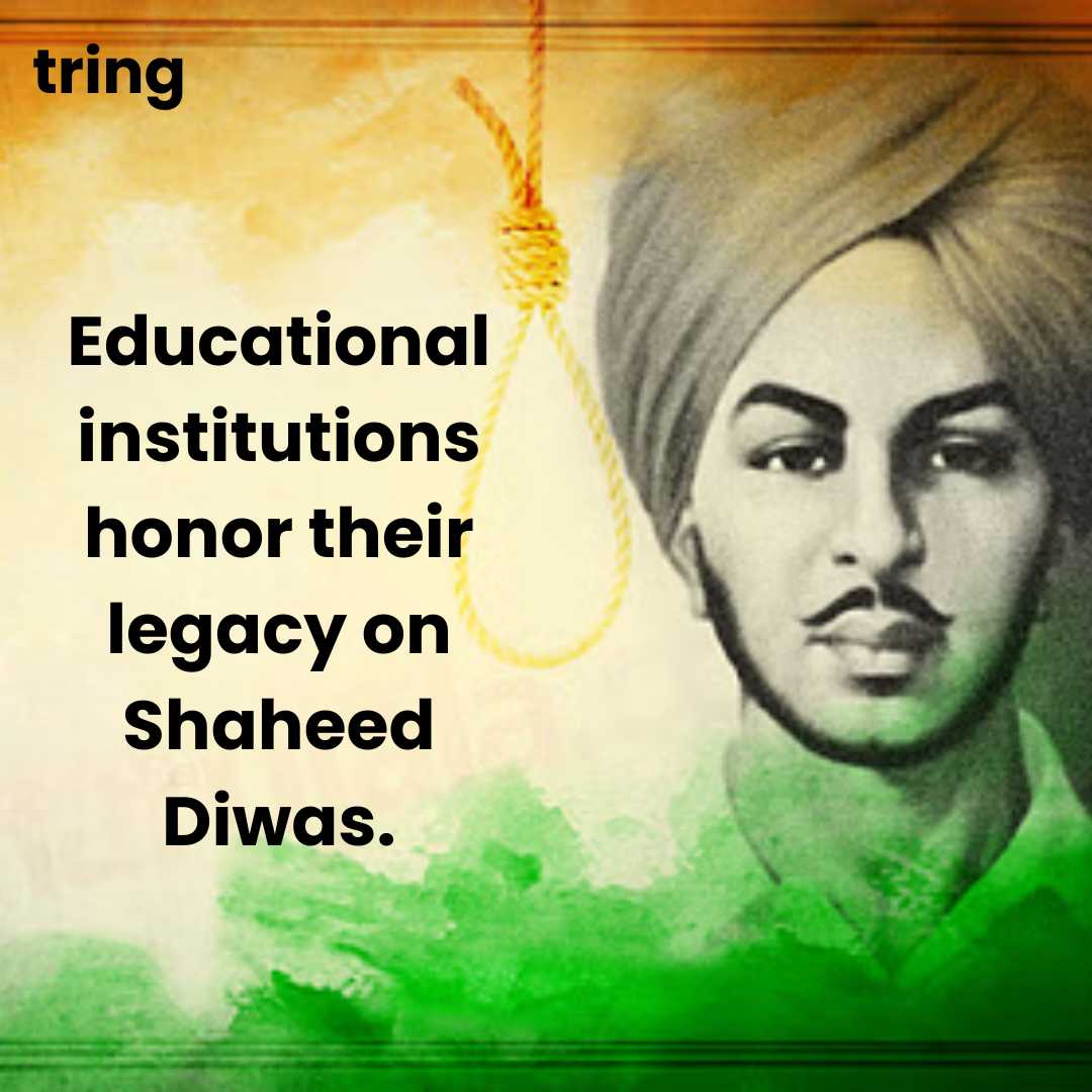 Shaheed Diwas images in schools and colleges