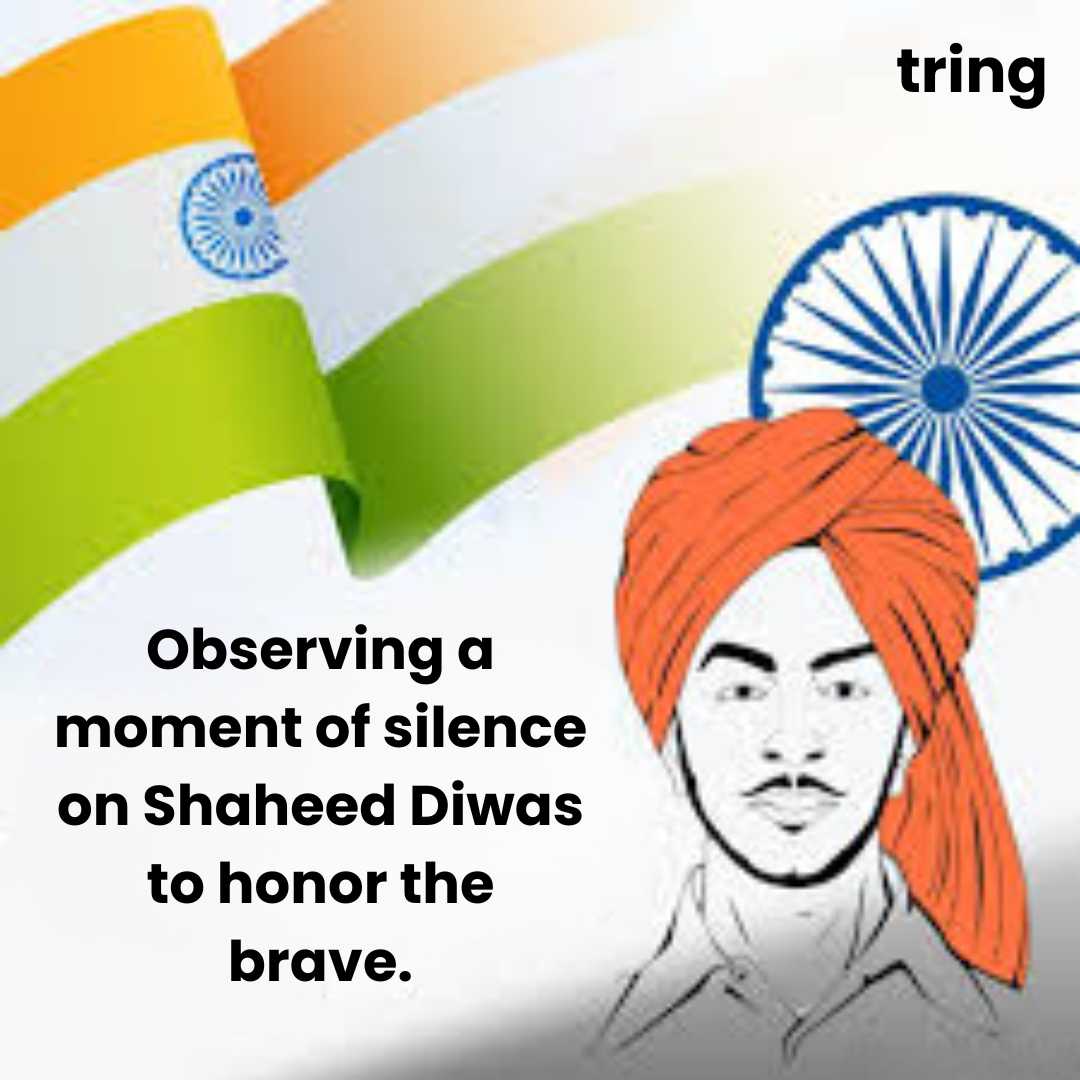 Shaheed Diwas moments of silence images
