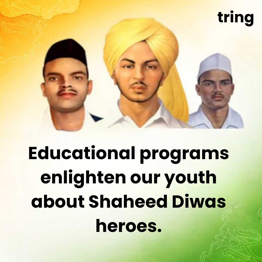 Images of Shaheed Diwas educational programs