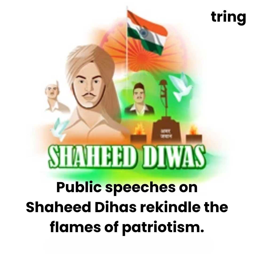 Shaheed Diwas images of public speeches