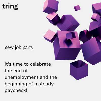 Funny New Job Party Invitation Message