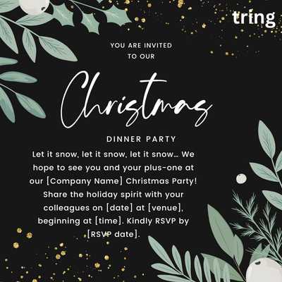 Christmas Party WhatsApp Invitation Messages For Employees