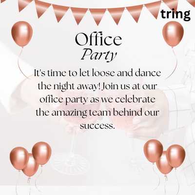 Video Invitations for Office Party