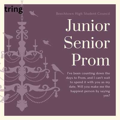 Prom Invitation Messages For Date