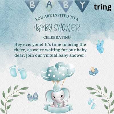 Baby Shower Video Invitation Messages for Whatsapp