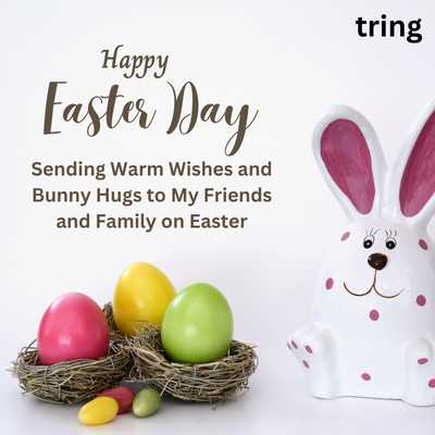 Warm wishes bunny hugs Easter